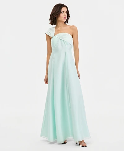 Donna Karan New York Women's Asymmetric-Neck One-Shoulder Gown