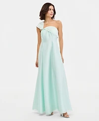 Donna Karan New York Women's Asymmetric-Neck One-Shoulder Gown