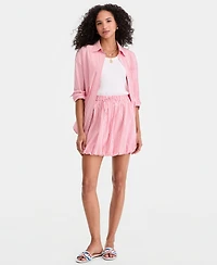 On 34th Women's Jenna Stripe Button-Front Shirt, Macy's Exclusive