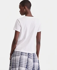 On 34th Women's Beaded Cherry Everyday T-Shirt, Macy's Exclusive