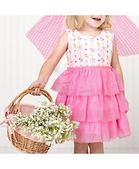 Sweet Wink Toddler Girls Peony Floral Tank Tutu Dress