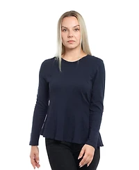 Wilt Clothing Women's Round Neck Long Sleeve Tee