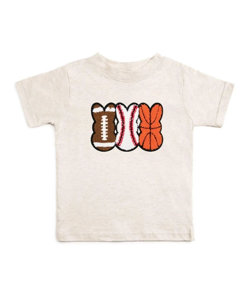 Sweet Wink Little Boys Sports Peeps Patch Easter Short Sleeve T-Shirt