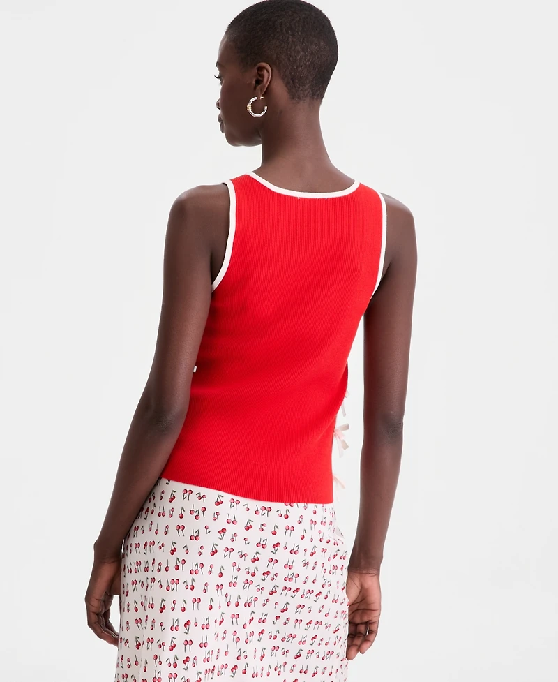 On 34th Women's Bow-Trim Sleeveless Sweater Tank Top, Macy's Exclusive