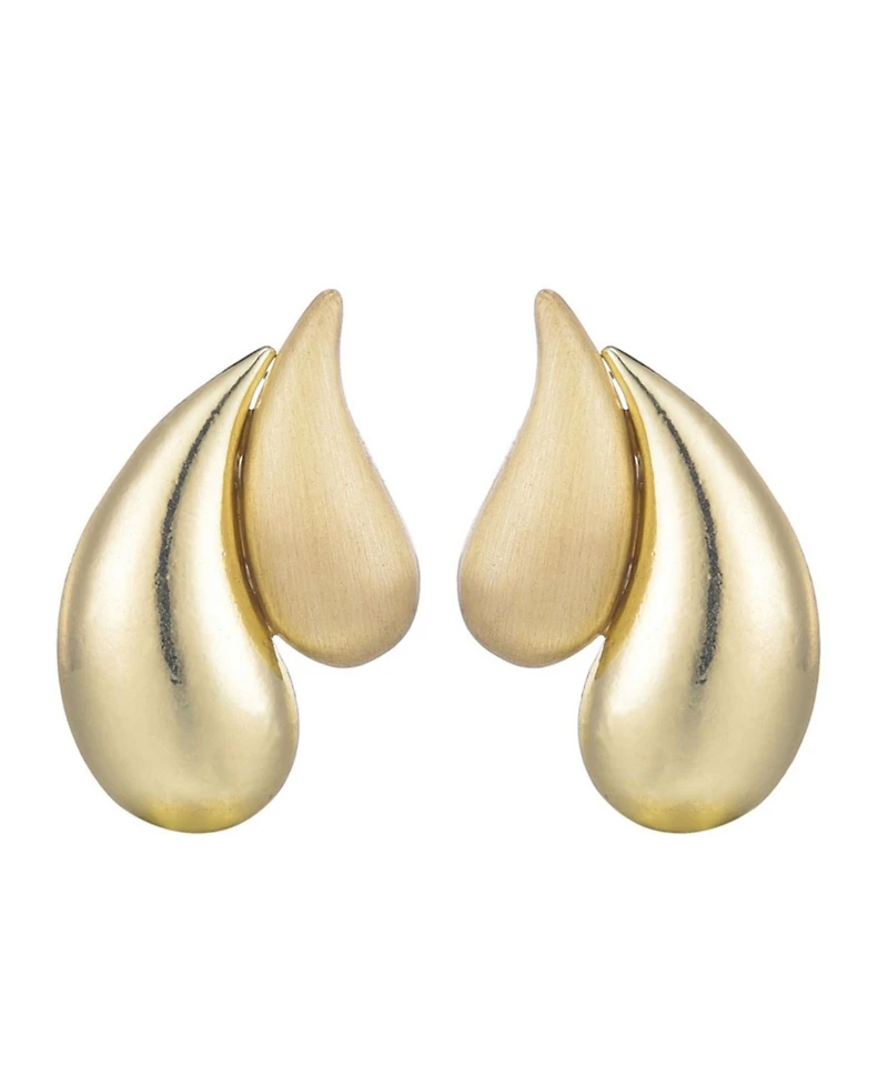 Adornia Gold 2-Teardrop Stud Earrings