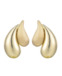 Adornia Gold 2-Teardrop Stud Earrings