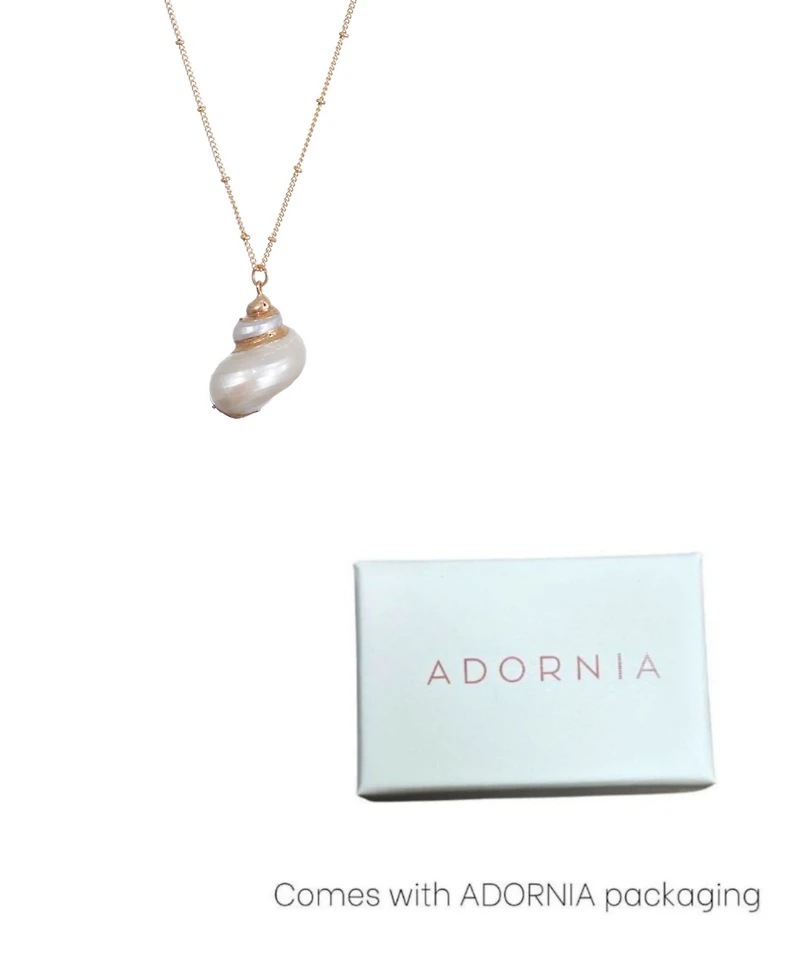 Adornia Gold Golden Shell Pendant Necklace