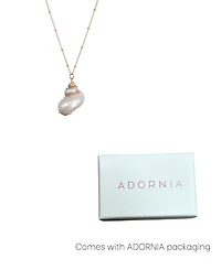 Adornia Gold Golden Shell Pendant Necklace