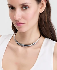 I.n.c. International Concepts Sculptural Curve Collar Necklace, 16-1/2" + 3" extender, Macy's Exclusive