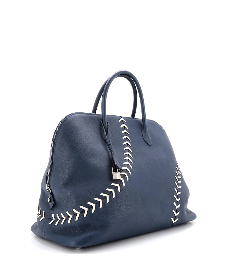Pre-Owned HERMES 45 Bolide 1923 Baseball Bag Evercolor