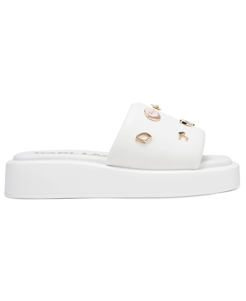 Karl Lagerfeld Paris Women's Opal Macaron Platform Sandals