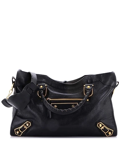 Pre-Owned Balenciaga Medium City Classic Metallic Edge Bag Leather