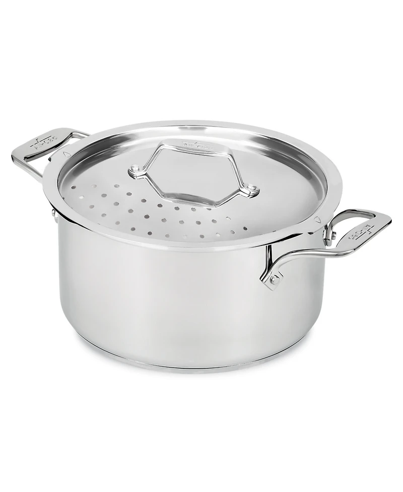 All-Clad Simply Strain Stainless Steel 6-quart Multipot with Straining Lid