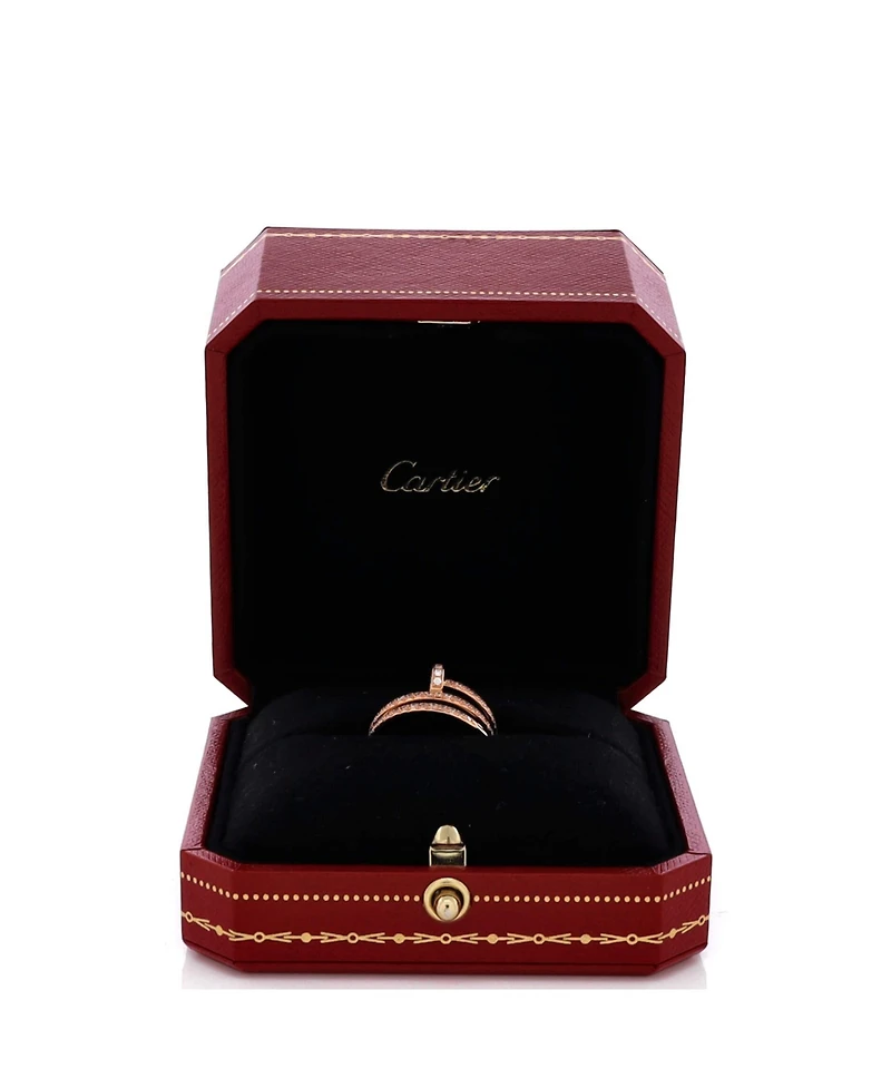 Pre-Owned Cartier Juste un Clou Paved Double Ring