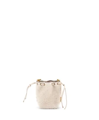 Pre-Owned Chloe Micro Marcie Chain Bucket Bag Shearling