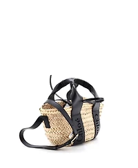 Pre-Owned Chloe Medium Sense Basket Tote Raffia with Leather