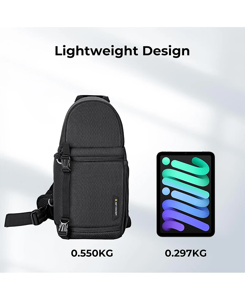 K&F Concept 10L Camera Sling Bag for Dslr/Slr Cameras