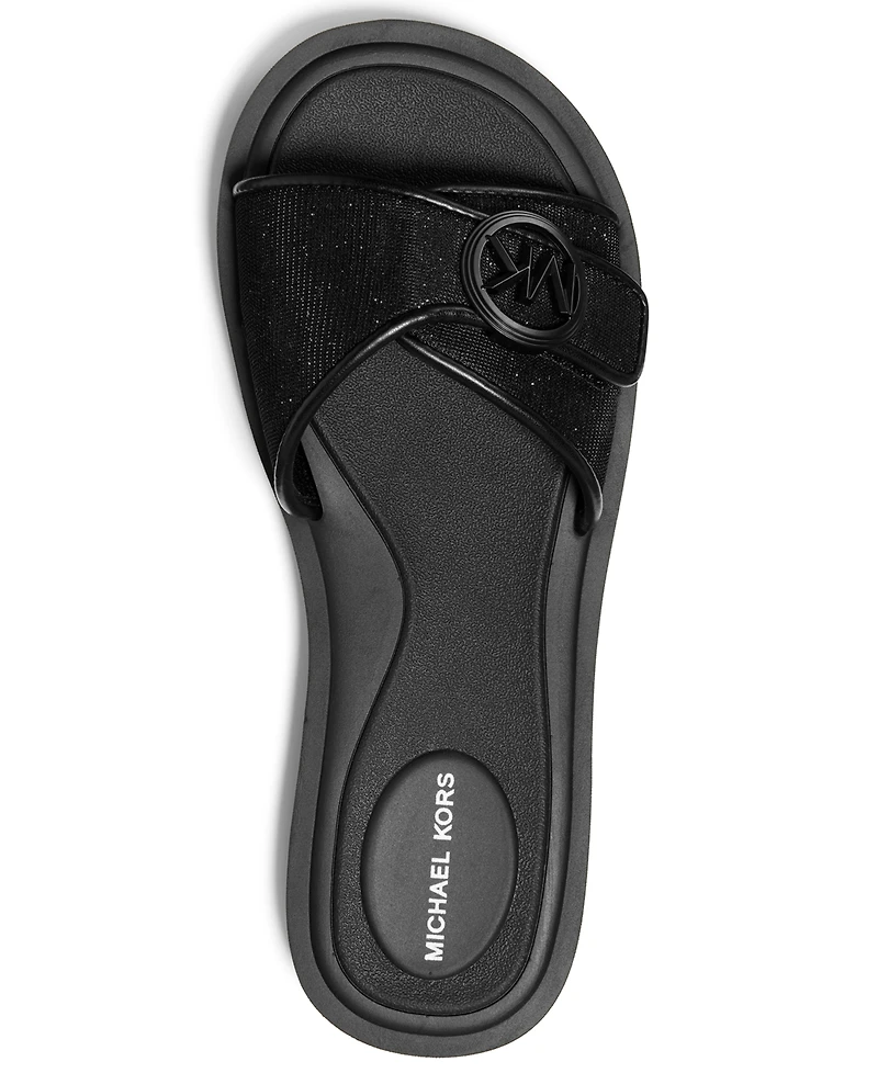Michael Kors Women's Open Toe Mk Pool Slides Sandals
