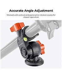 K&F Concept 11.8" Rotatable Multi-Angle Center Column for Camera Tripod