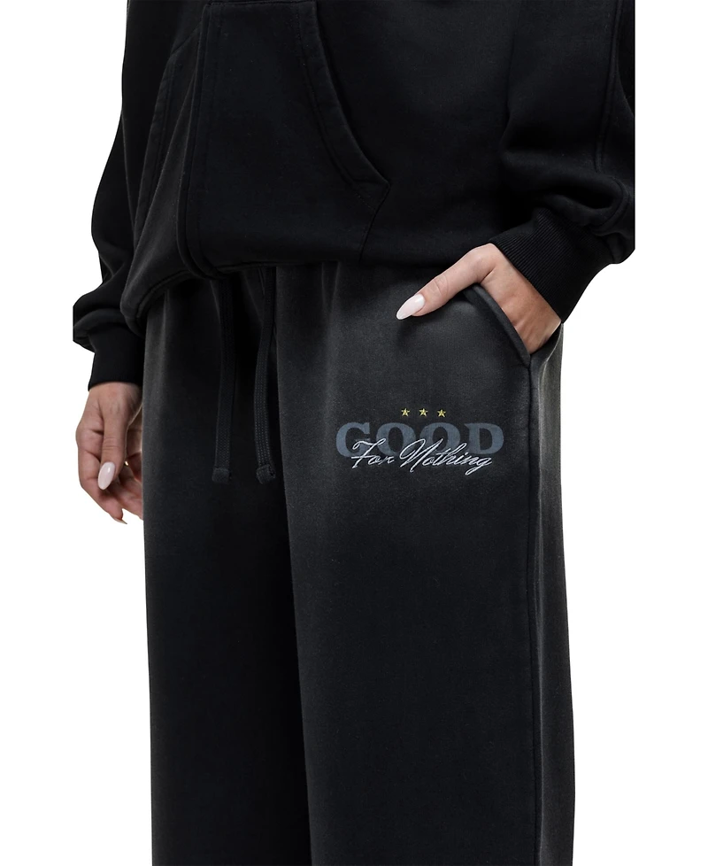 Good For Nothing Women's Alaska Black Relaxed Joggers