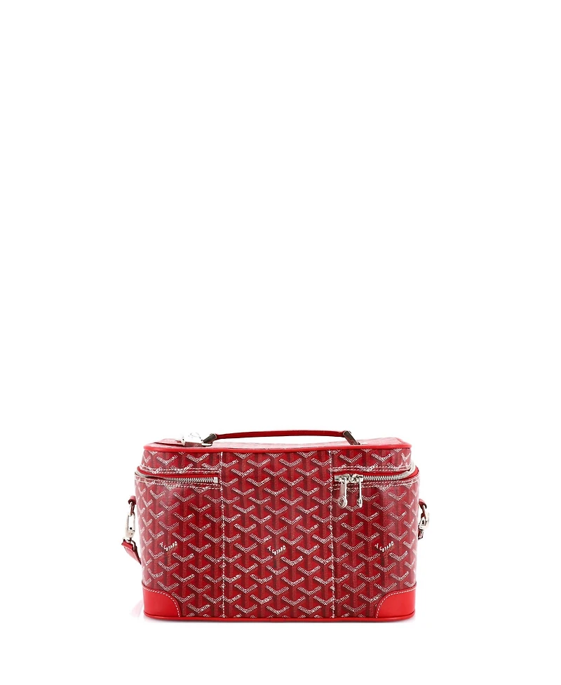 Pre-Owned Goyard Convertible Cosmetic Train Case Coated Canvas