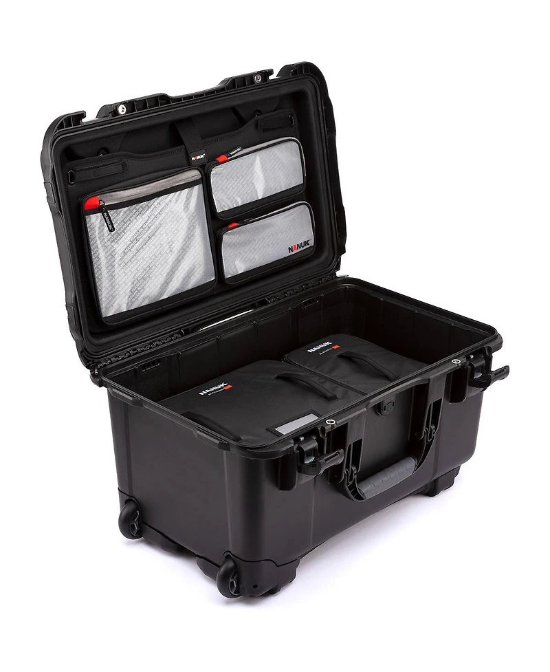 Nanuk Media Series 935 Wheeled Waterproof Hard Case with N-Cubik 17S, 17M Insert and Lid Organizer