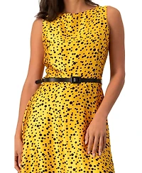 Ivonne Women's Polka Dot A-Line Midi Dress