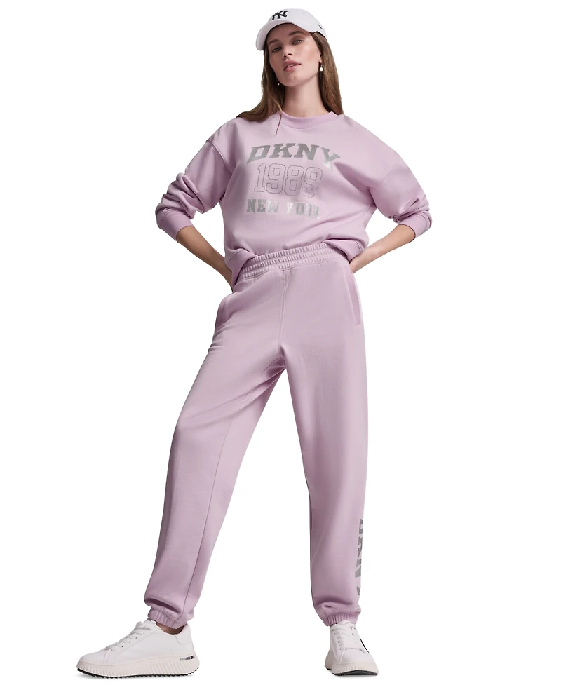 Dkny Sport Women's Crew Neck Pull-On Sweatshirt