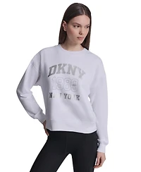 Dkny Sport Women's Crew Neck Pull-On Sweatshirt