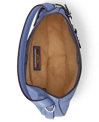 Lauren Ralph Lauren Suede Small Tasha Crossbody Bag