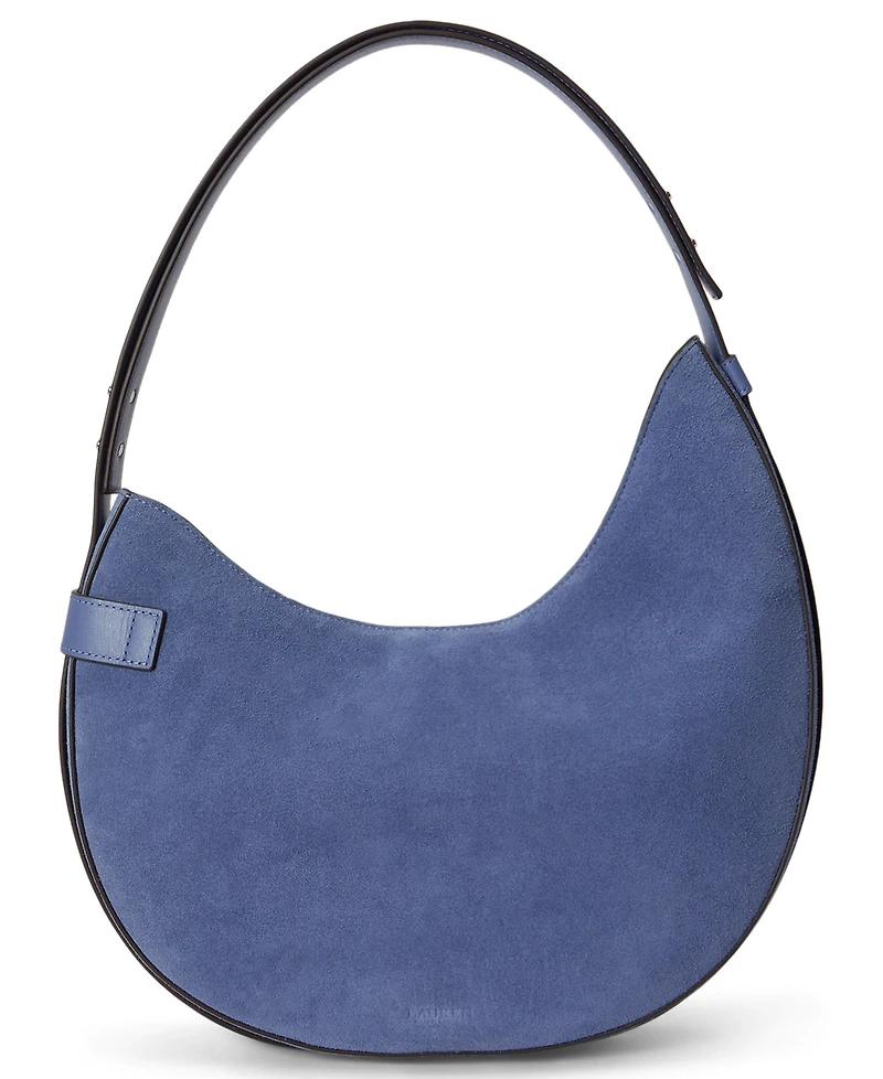 Lauren Ralph Lauren Suede Medium Tasha Shoulder Bag