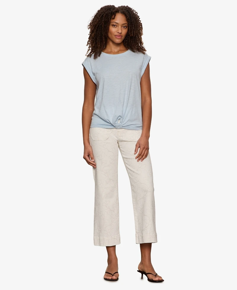 Sanctuary Petite Marine Mid Rise Crop Jeans