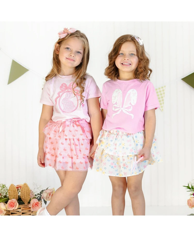 Sweet Wink Little and Big Girls Shaker Easter Bunny Ear Bow Headband