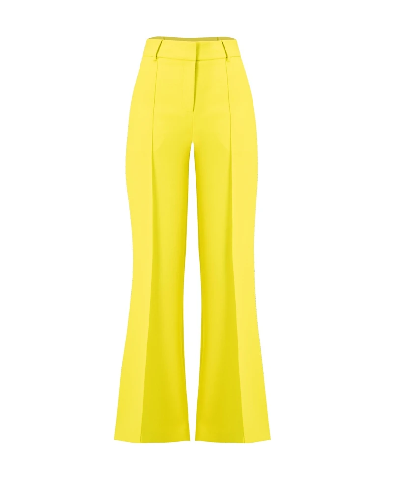 Ivonne Women's Wide-Leg Trousers with Side Pockets