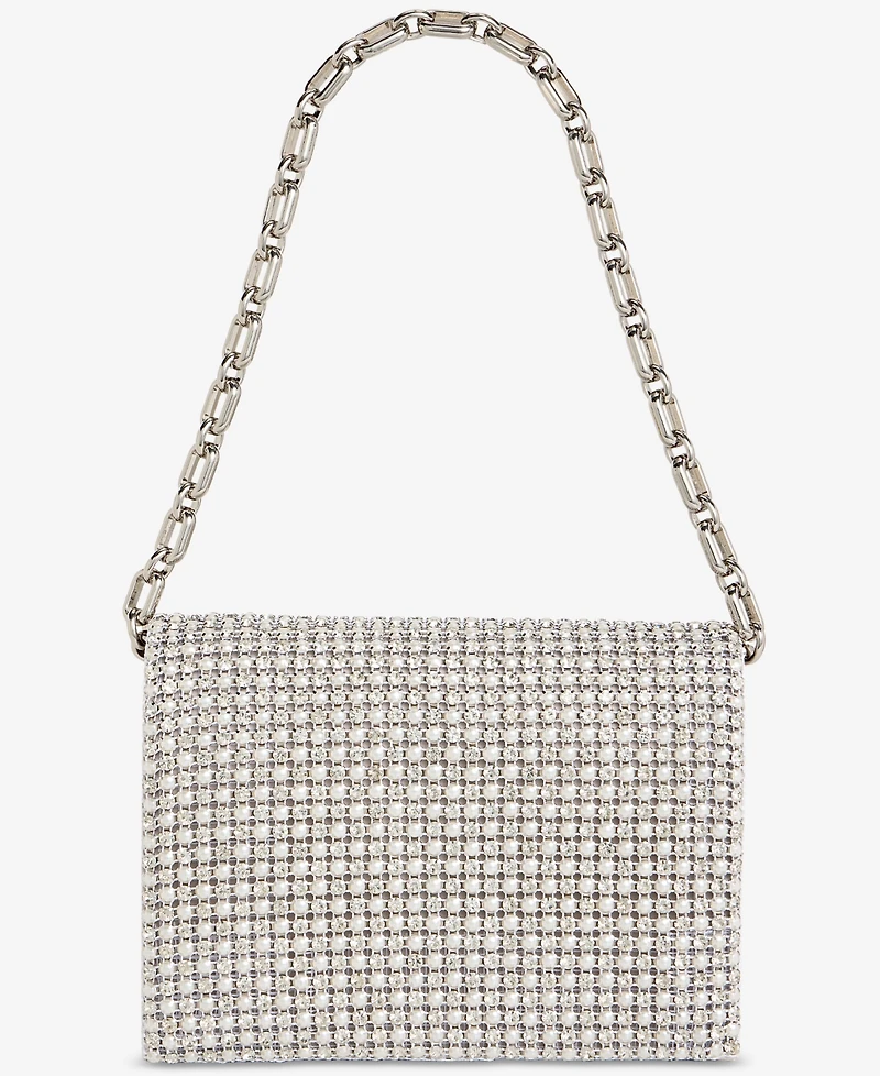 I.n.c. International Concepts Crystal and Imitation Mini Pearl Clutch Hanbag, Macy's Exclusive
