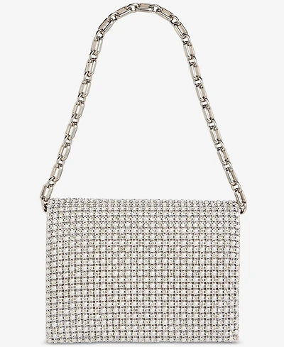 I.n.c. International Concepts Crystal and Imitation Mini Pearl Clutch Hanbag, Macy's Exclusive