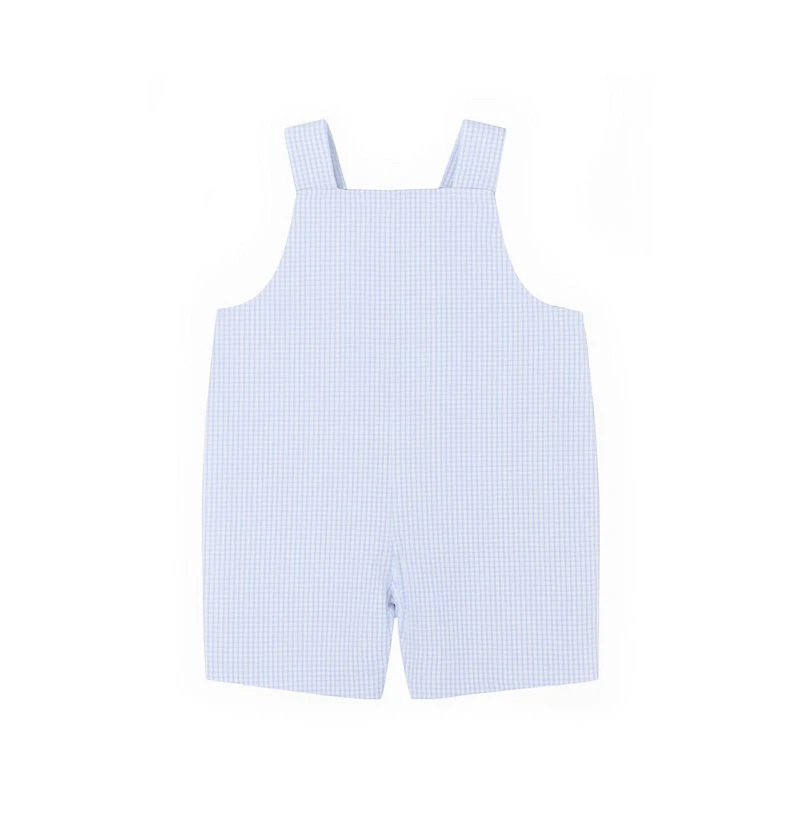 Florence Eiseman Baby Boy Check Seersucker Shortall With Golf Cart