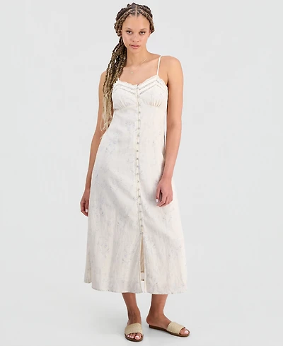 Lucky Brand Juniors' Festival Lace-Trimmed Slip Dress