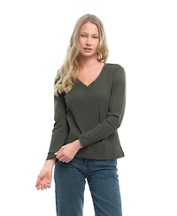 Wilt Clothing Women's Deep V Slim Tee