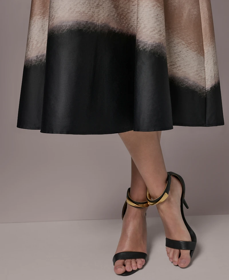 Donna Karan New York Women's Printed V-Neck Dress