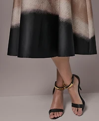 Donna Karan New York Women's Printed V-Neck Dress