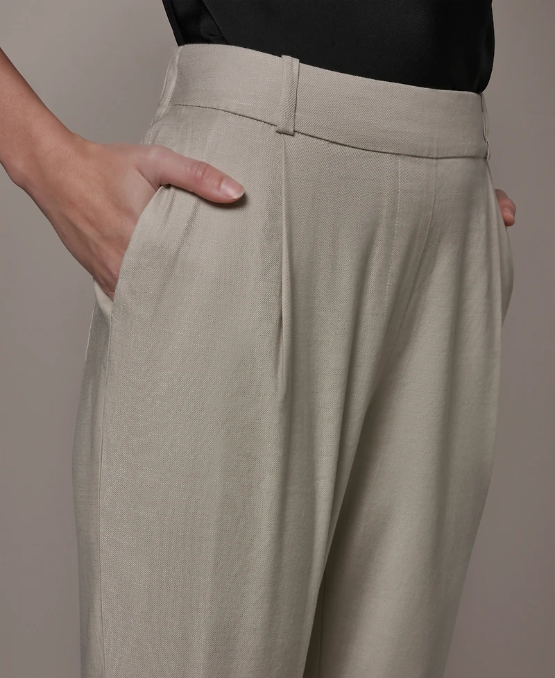Donna Karan New York Women's Pleated Straight Pants