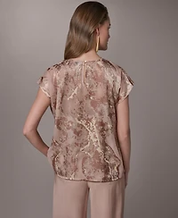 Donna Karan New York Women's Cowl Neck Top