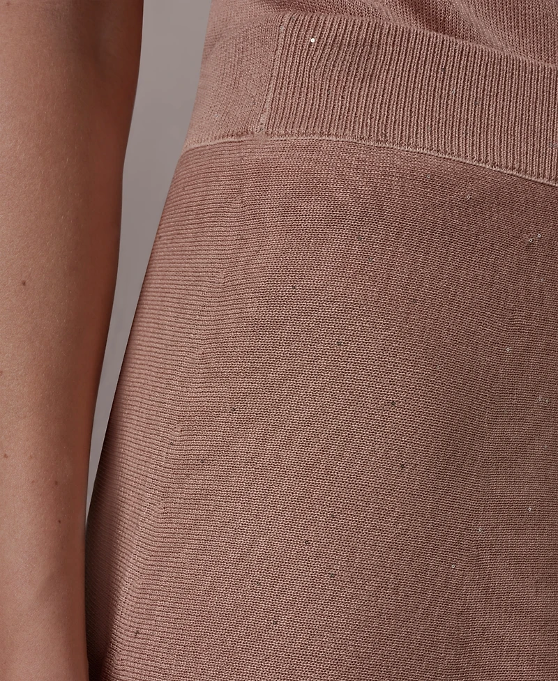 Donna Karan New York Women's Sequin Detail Midi Skirt