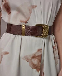 Donna Karan New York Women's Printed Collared Neck Dress