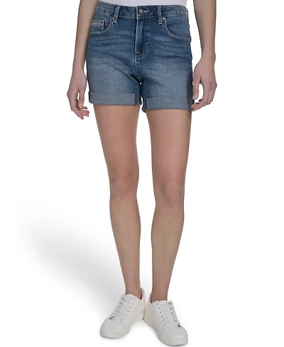 Nautica Jeans Women's Cuffed Denim Shorts