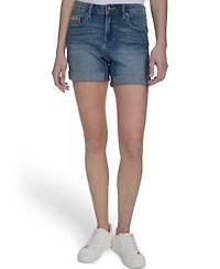 Nautica Jeans Women's Cuffed Denim Shorts