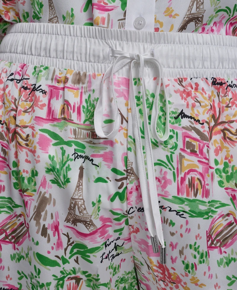 Karl Lagerfeld Paris Plus Printed Soft Pants