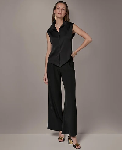 Donna Karan New York Petite Button-Front Shirt