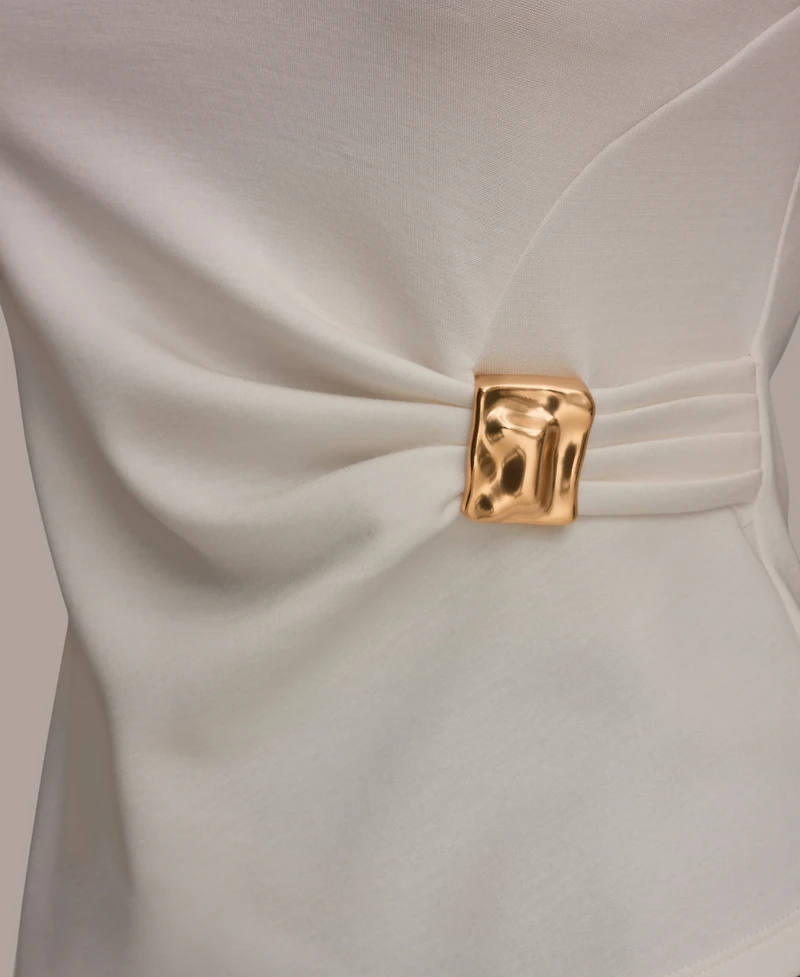 Donna Karan New York Petite Crewneck Top